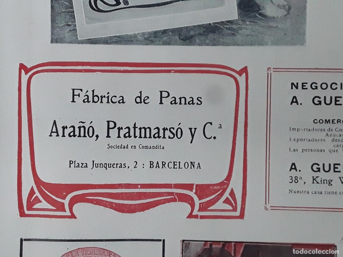 Sammeln von Plakaten: FABRICA DE PANAS ARA&Ntilde;O,PRATMARSO Y C&ordf; BARCELONA HOJA A&Ntilde;O 1913