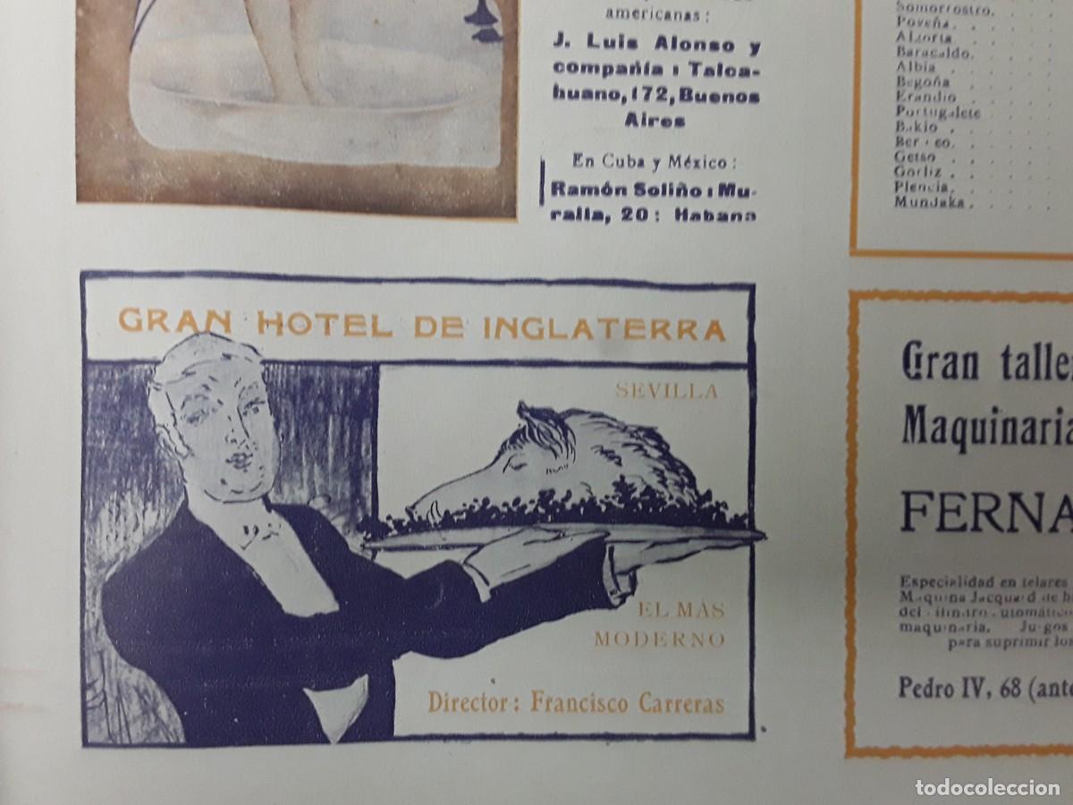 Sammeln von Plakaten: GRAN HOTEL DE INGLATERRA SEVILLA DIRECTOR:FRANCISCO CARRERAS HOJA A&Ntilde;O 1913