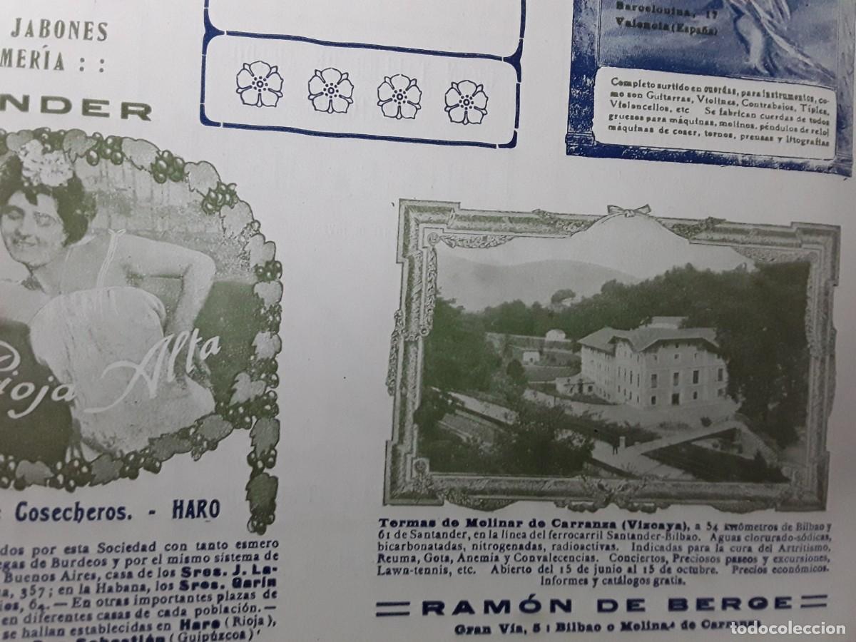 Poster collecting: TERMAS DE MOLINAR DE CARRANZA VIZCAYA RAMON DE BERGE BILBAO A&Ntilde;O 1913