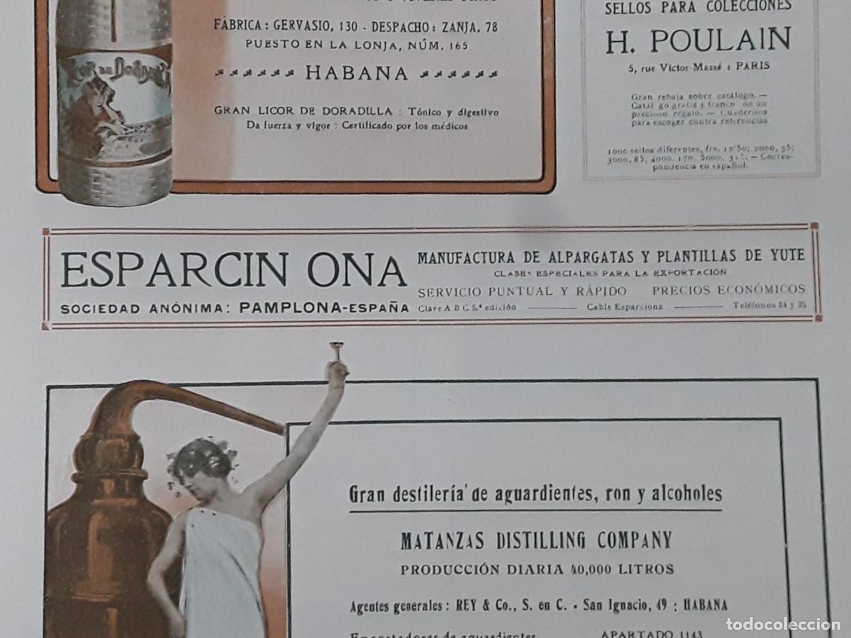 Collectionnisme d'affiches: FABRICA ALPARGATAS Y PLANTILLAS DE YUTE ESPARCIN ONA PAMPLONA HOJA A&Ntilde;O 1913