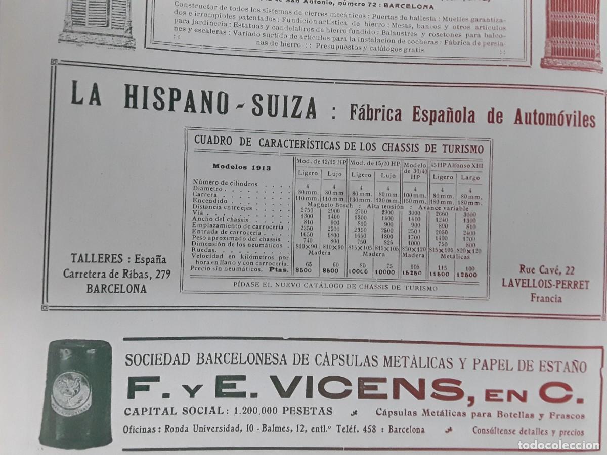 Colecionismo de cartazes: SOCIEDAD BARCELONESA CAPSULAS METALICAS Y PAPEL ESTA&Ntilde;O F.Y E. VICENS BARCELONA HOJA A&Ntilde;O 1913