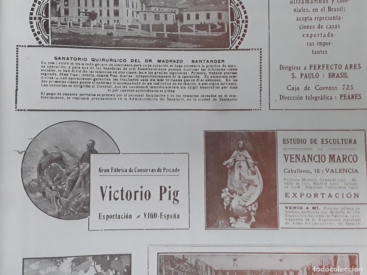 Collectionnisme d'affiches: GRAN FABRICA DE CONSERVAS DE PESCADO VICTORIO PIG VIGO HOJA A&Ntilde;O 1913