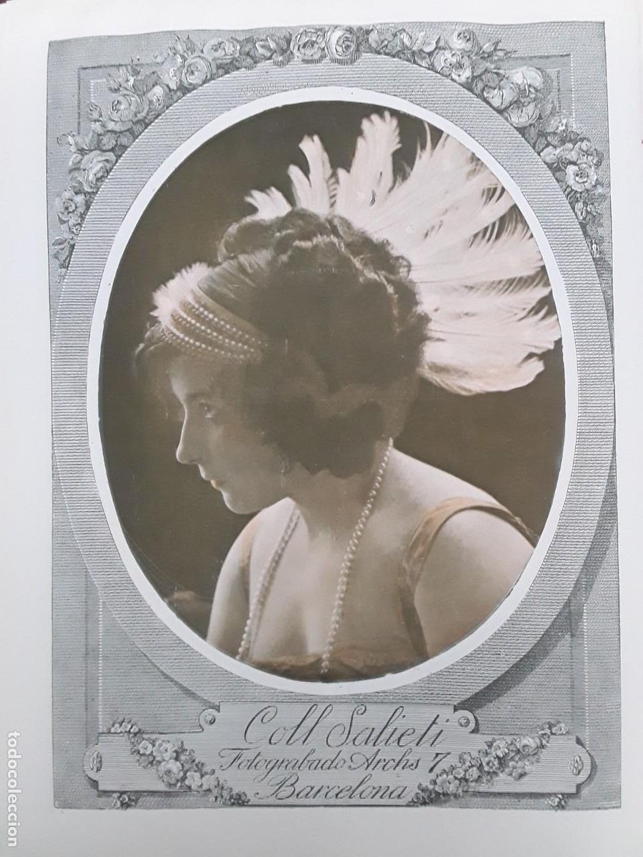 Collectionnisme d'affiches: FOTOGRABADO COLL SALIETI BARCELONA MEDIDAS 23 X 30 CM HOJA A&Ntilde;O 1913