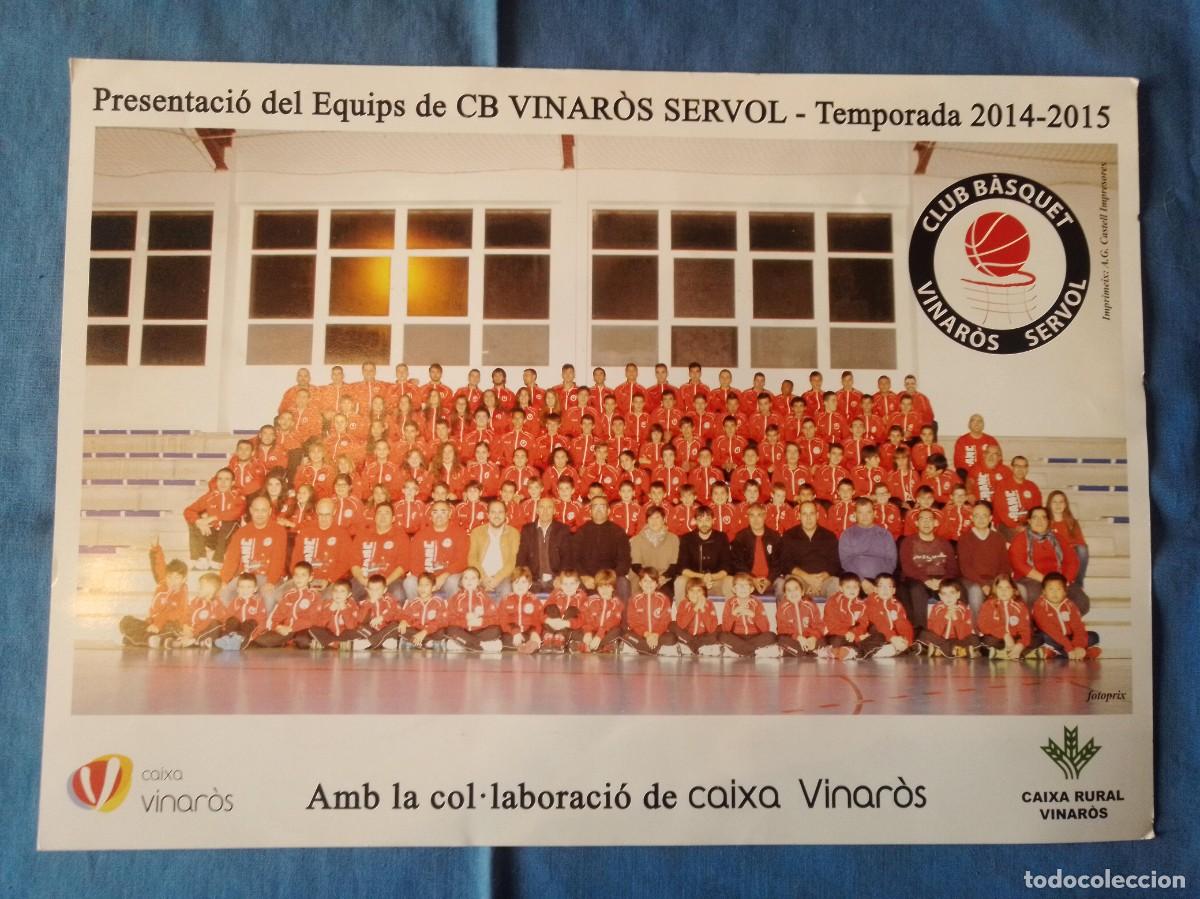 Coleccionismo de carteles: Poster Equips de CB Vinar&oacute;s Servol 2014-2015 - Foto 1