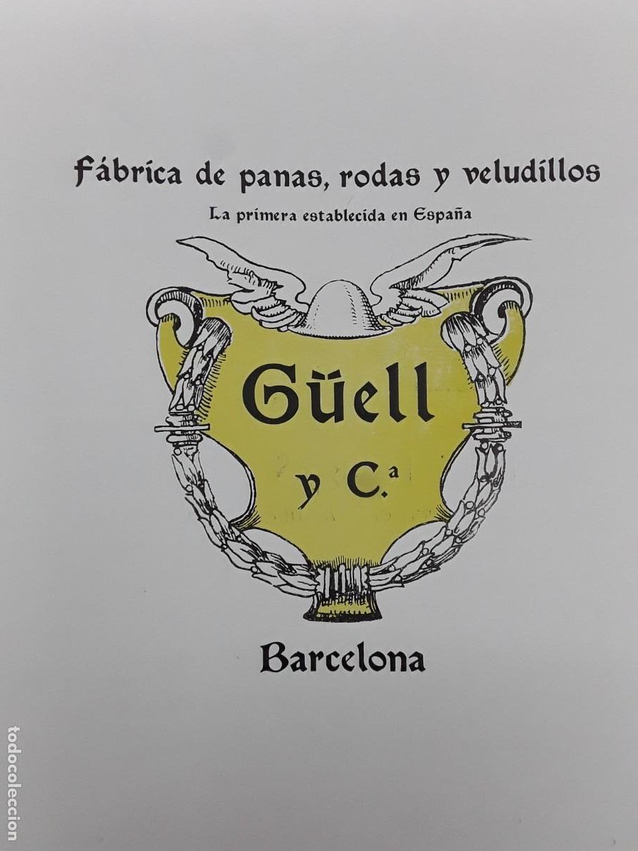 Coleccionismo de carteles: FABRICA DE PANAS RODAS Y VELUDILLOS GUELL Y C&ordf; BARCELONA MEDIDAS 23 X 30 CM HOJA A&Ntilde;O 1913