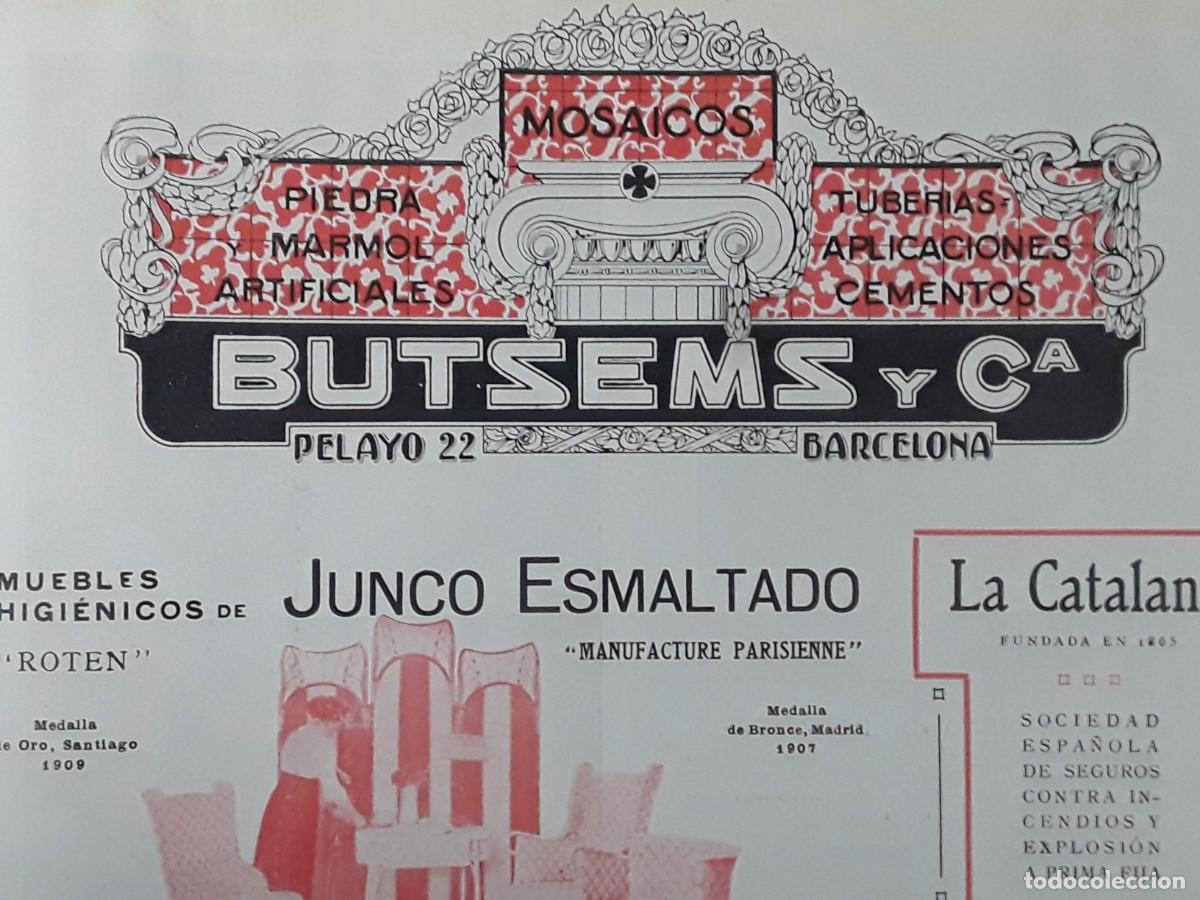 Collectionnisme d'affiches: MOSAICOS BUTSEMS Y C&ordf; BARCELONA HOJA A&Ntilde;O 1913