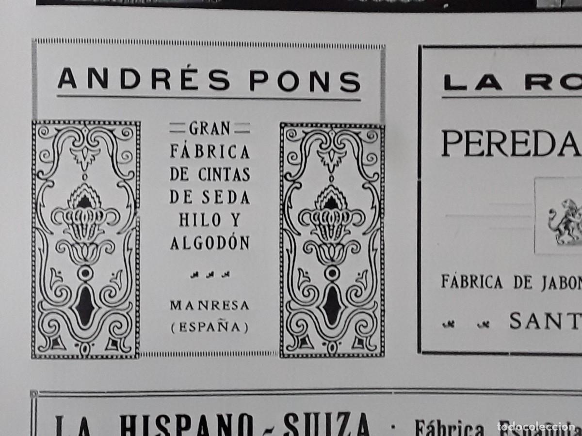 Collectionnisme d'affiches: GRAN FABRICA DE CINTAS SEDA HILO Y ALGODON ANDRES PONS MANRESA HOJA A&Ntilde;O 1913
