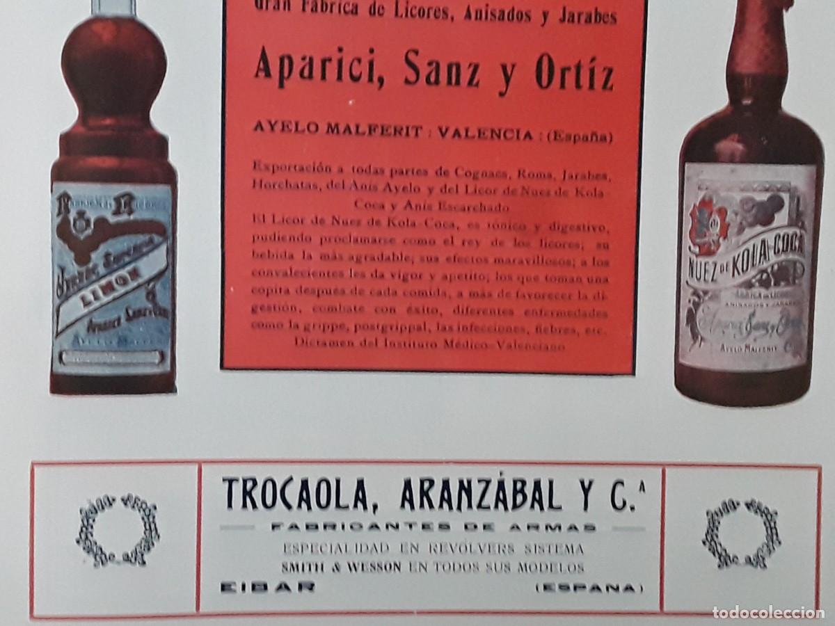 Colecionismo de cartazes: TROCAOLA ARANZABAL Y C&ordf; FABRICANTES DE ARMAS REVOLVERES SMITH & WESSON EIBAR HOJA A&Ntilde;O 1913