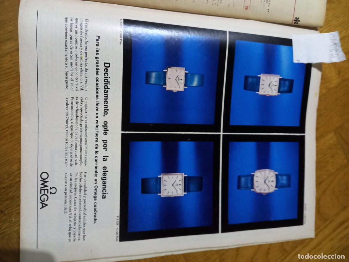 Coleccionismo de carteles: PUBLICIDAD. ANUNCIO DE RELOJ OMEGA CUADRADO. EXTRAIDO DE REVISTA TRIUNFO 1967