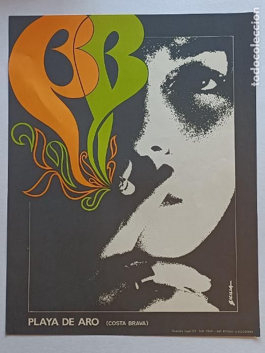 Coleccionismo de carteles: BB PLAYA DE ARO COSTA BRAVA 1969 - Foto 1