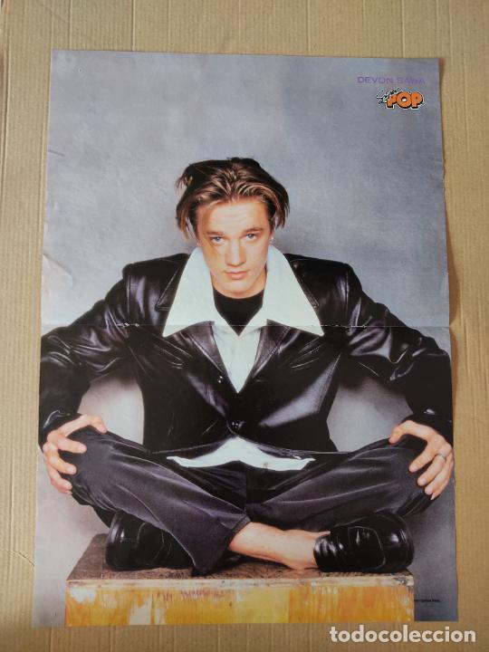 Coleccionismo de carteles: DEVON SAWA FIVE DOBLE P&Oacute;STER 2 P&Aacute;G REVISTA SUPER POP A&Ntilde;OS 90