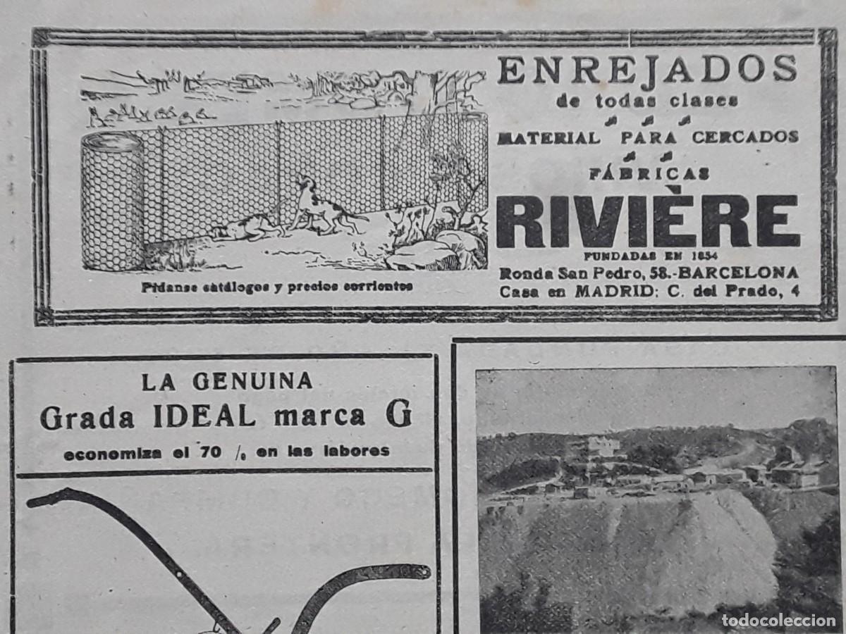 Colecionismo de cartazes: ENREJADOS MATERIAL CERCADOS FABRICA RIVIERE RONDA SAN PEDRO 58 BARCELONA HOJA REVISTA A&Ntilde;O 1919