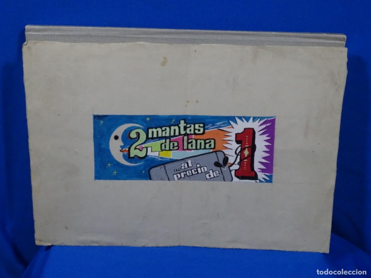 Poster collecting: CARTEL PROPAGANDA COMERCIAL ORIGINAL. I. NART. 2 MANTAS AL PRECIO DE 1.