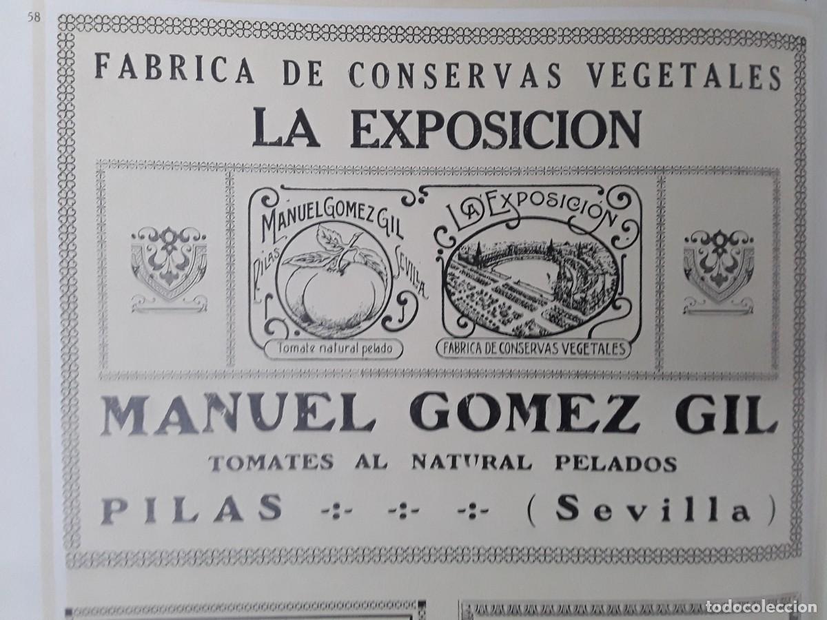 Coleccionismo de carteles: FABRICA CONSERVAS VEGETALES LA EXPOSICION MANUEL GOMEZ GIL TOMATES PILAS SEVILLA HOJA 1928
