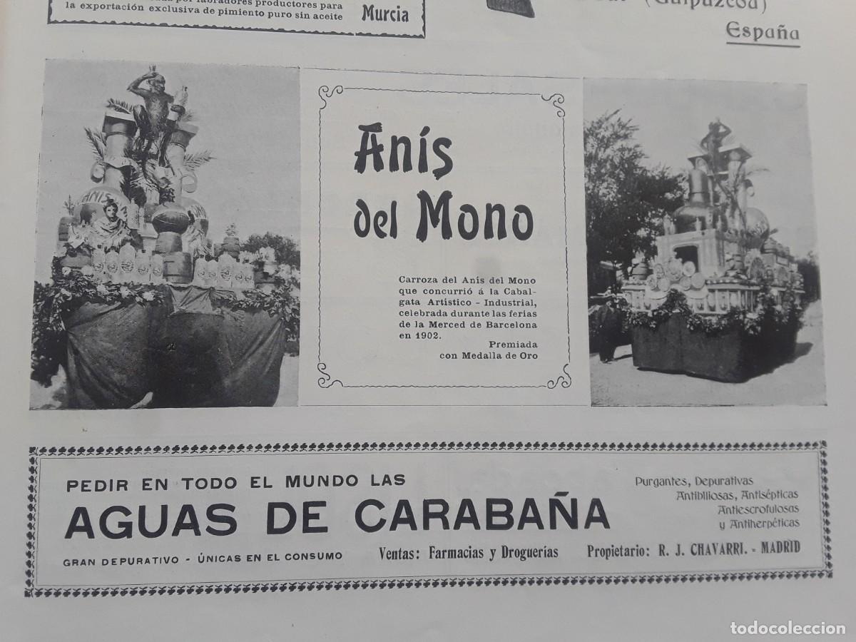 Coleccionismo de carteles: AGUAS DE CARABA&Ntilde;A GRAN DEPURATIVO PROPIETARIO R.J.CHAVARRI MADRID HOJA REVISTA PUBLICIDAD A&Ntilde;O 1902