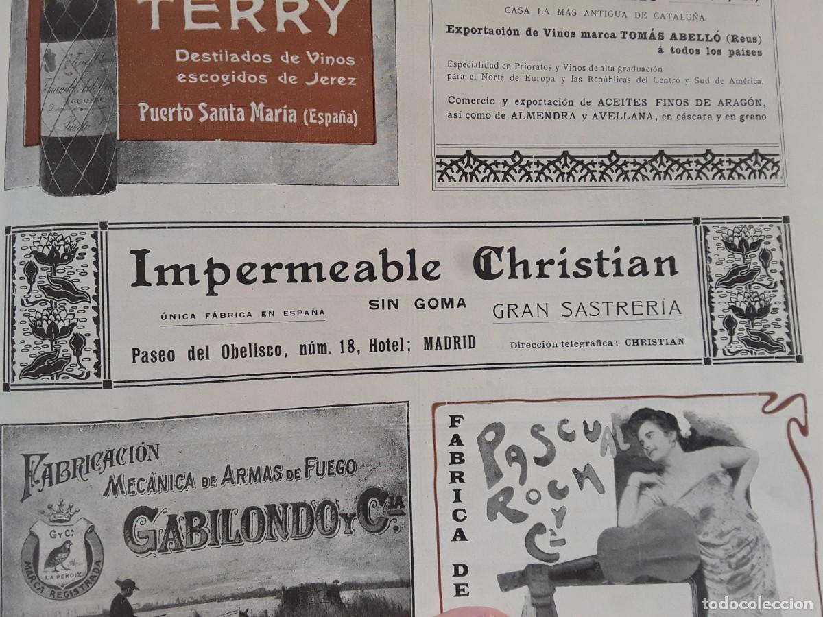 Collezionismo di affissi: IMPERMEABLE CHRISTIAN SIN GOMA GRAN SASTRERIA UNICA FABRICA EN ESPA&Ntilde;A MADRID HOJA REVISTA A&Ntilde;O 1903