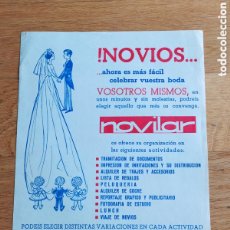 Coleccionismo de carteles: PUBLICIDAD ! NOVIOS... - NOVILAR - AÑOS 60 - CARRETAS 14 MADRID