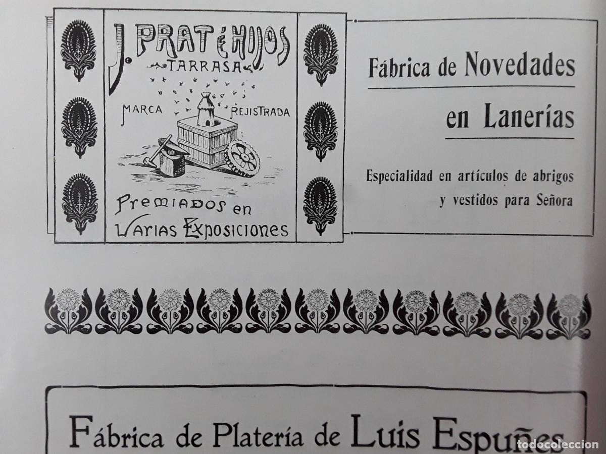 Collezionismo di affissi: FABRICA NOVEDADES EN LANERIAS J.PRAT E HIJOS TARRASA ABRIGOS VESTIDOS SE&Ntilde;ORA HOJA A&Ntilde;O 1903