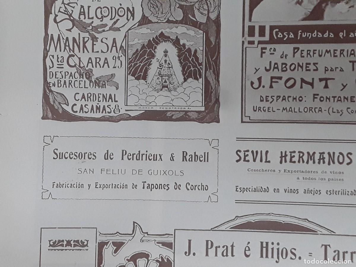 Coleccionismo de carteles: FABRICACION DE TAPONES DE CORCHO SUCESORES DE PERDRIEUX & RABELL SANT FELIU GUIXOLS HOJA A&Ntilde;O 1903