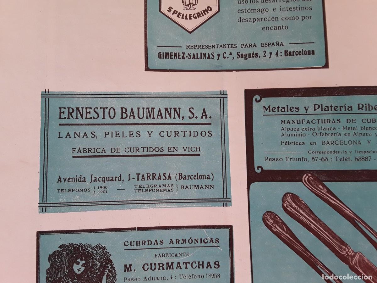Sammeln von Plakaten: FABRICA LANAS PIELES Y CURTIDOS ERNESTO BAUMANN S.A. VICH VIC HOJA REVISTA A&Ntilde;O 1935