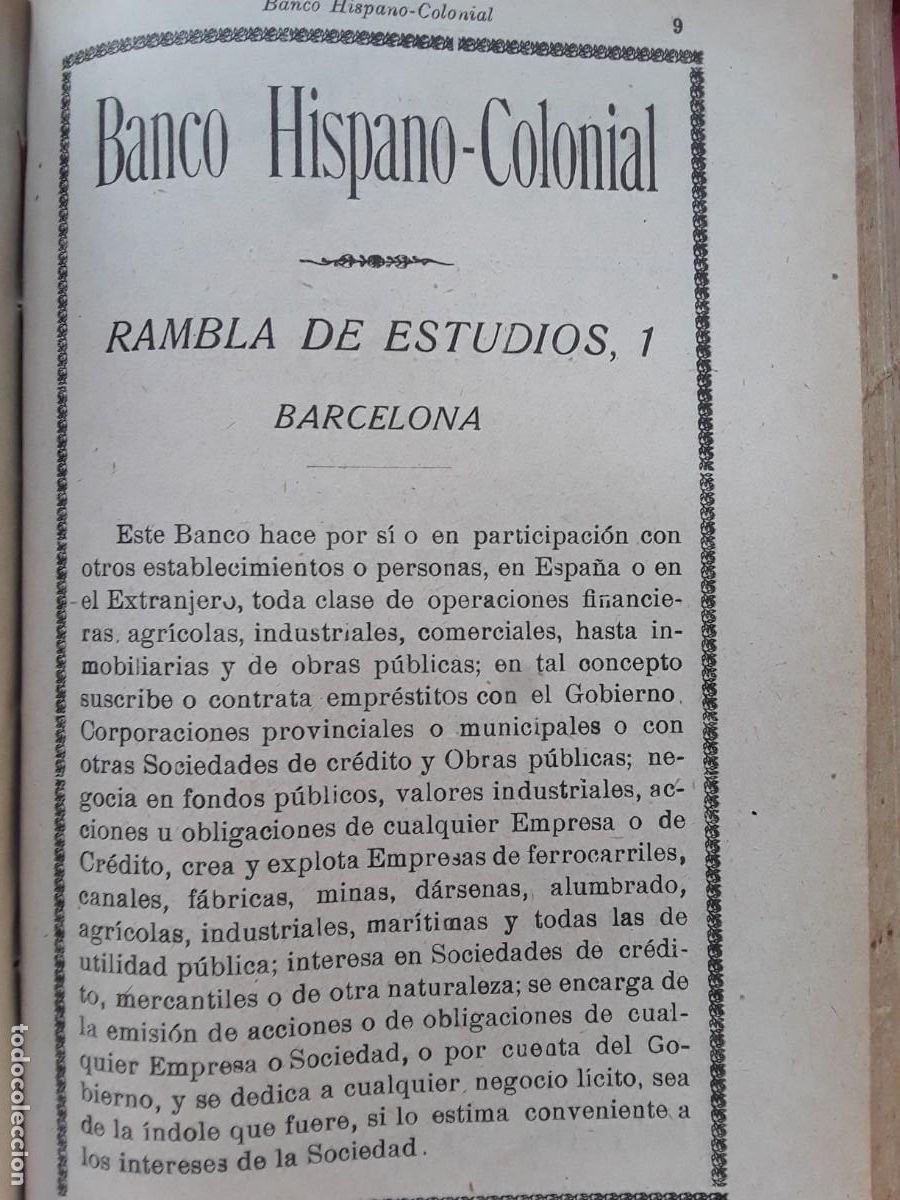 Collezionismo di affissi: BANCO HISPANO COLONIAL BARCELONA / BANCO DEL COMERCIO BILBAO 2 HOJAS A&Ntilde;O 1925