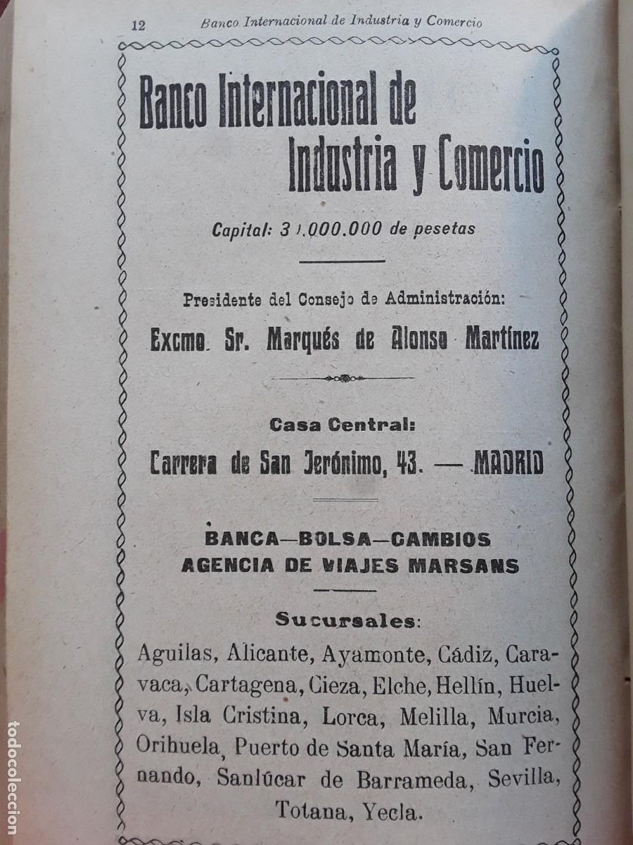 Sammeln von Plakaten: BANCO INTERNACIONAL INDUSTRIA COMERCIO MADRID / BANCO VITALICIO DE ESPA&Ntilde;A BARCELONA 2 HOJAS A&Ntilde;O 1925