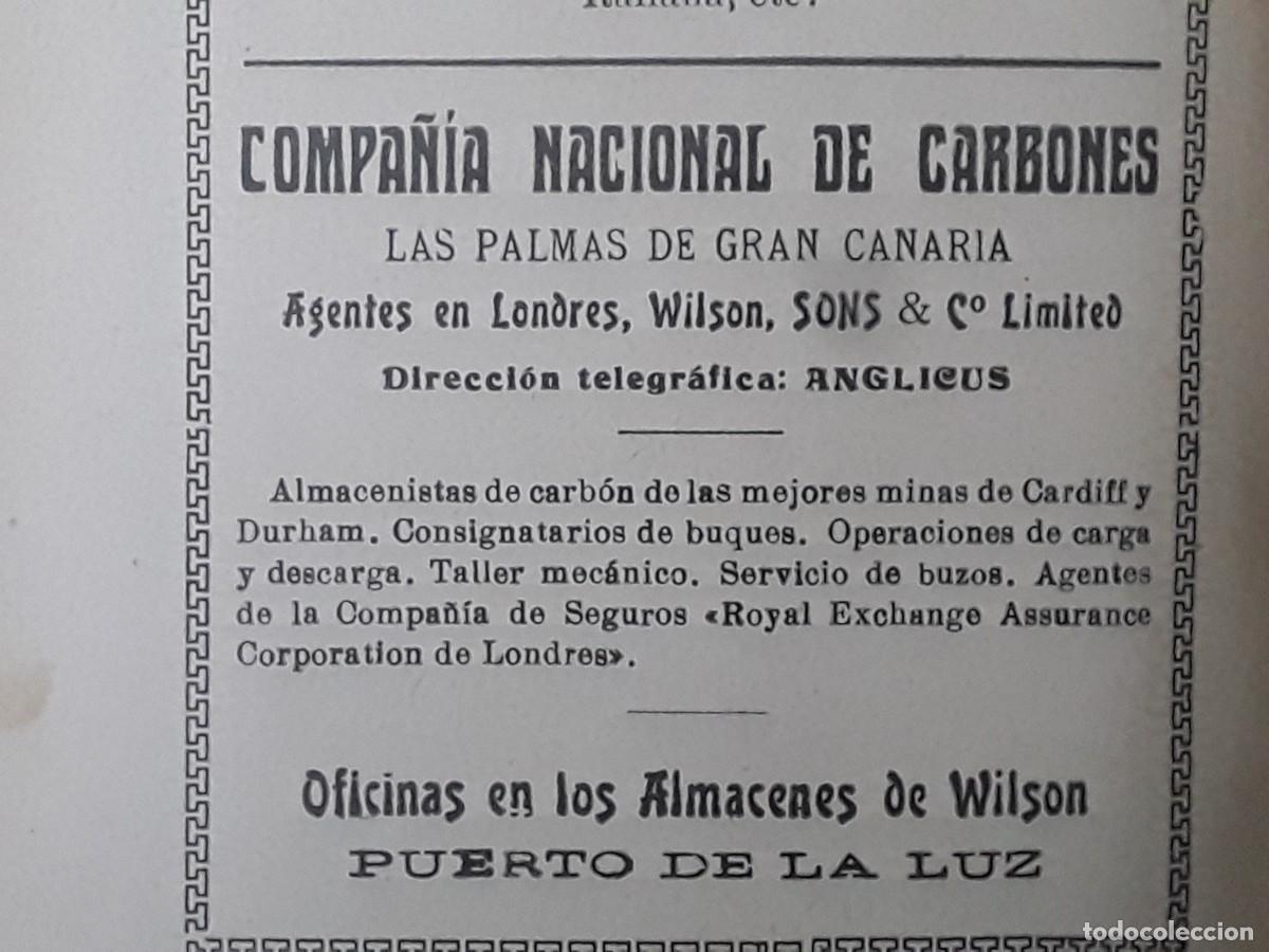 Sammeln von Plakaten: COMPA&Ntilde;IA CARBONERA DE LAS PALMAS / COMPA&Ntilde;IA NACIONAL DE CARBONES PALMAS GRAN CANARIA HOJA A&Ntilde;O 1925
