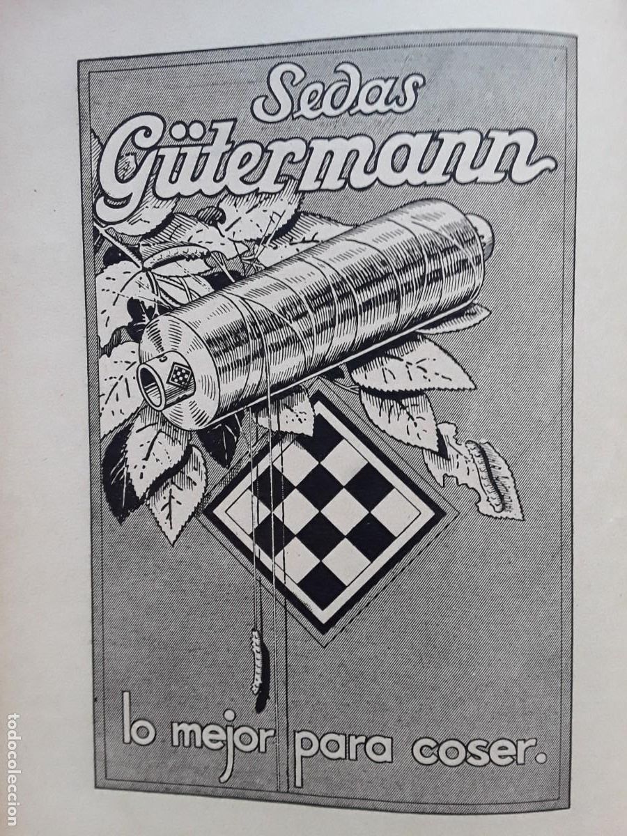 Collectionnisme d'affiches: SEDAS GUTERMANN LO MEJOR PARA COSER HOJA A&Ntilde;O 1935