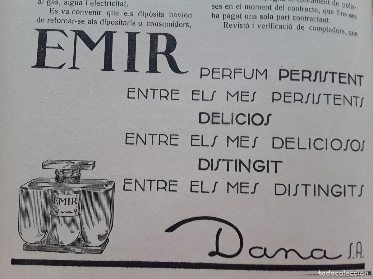 Sammeln von Plakaten: EMIR PERFUME DANA S.A HOJA A&Ntilde;O 1935