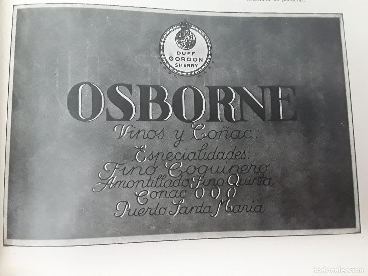 Collezionismo di affissi: OSBORNE VINOS Y CO&Ntilde;AC FINO COQUINERO PUERTO SANTA MARIA HOJA A&Ntilde;O 1926