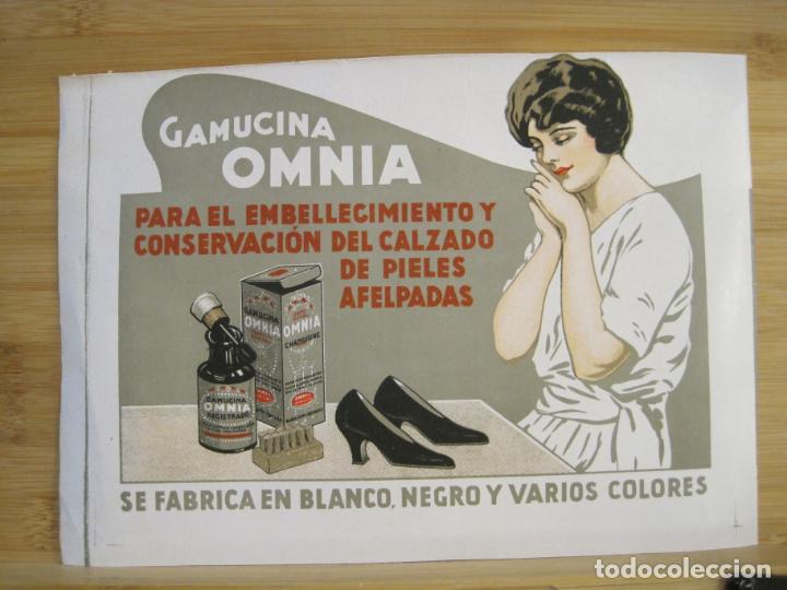 Poster collecting: GAMUCINA OMNIA-PARA EL CALZADO-CARTEL PUBLICIDAD-VER FOTOS-(K-8802)