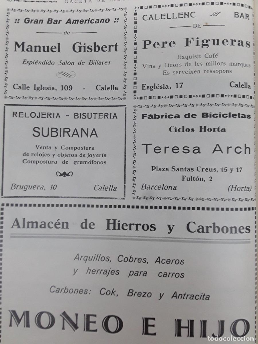 Collectionnisme d'affiches: GRAN BAR AMERICANO MANUEL GISBERT CALELLENC BAR PERE FIGUERAS RELOJERIA SUBIRANA CALELLA A&Ntilde;O 1929