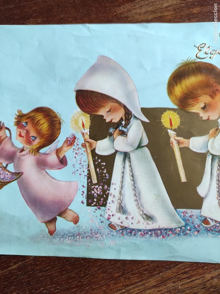 Coleccionismo de carteles: Chocolates elgorriaga primera comuni&oacute;n - Foto 3