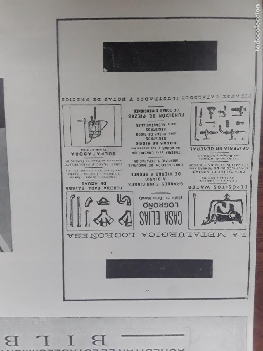 Colecionismo de cartazes: LA METALURGICA LOGRO&Ntilde;ESA CASA ELIAS LOGRO&Ntilde;O FUNDICIONES HIERRO BRONCE HOJA REVISTA 1939