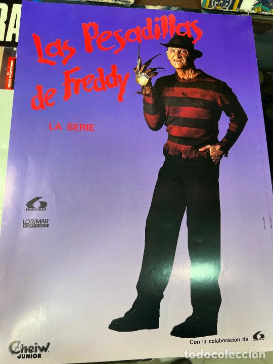 Poster collecting: CARTEL LAS PESADILLAS DE FREDDY - CHICLES CHEIW JUNIOR - MEDIDA 48X44 CM