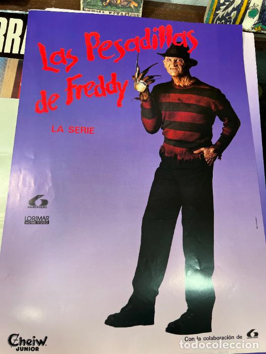 Poster collecting: CARTEL LAS PESADILLAS DE FREDDY - CHICLES CHEIW JUNIOR - MEDIDA 48X44 CM