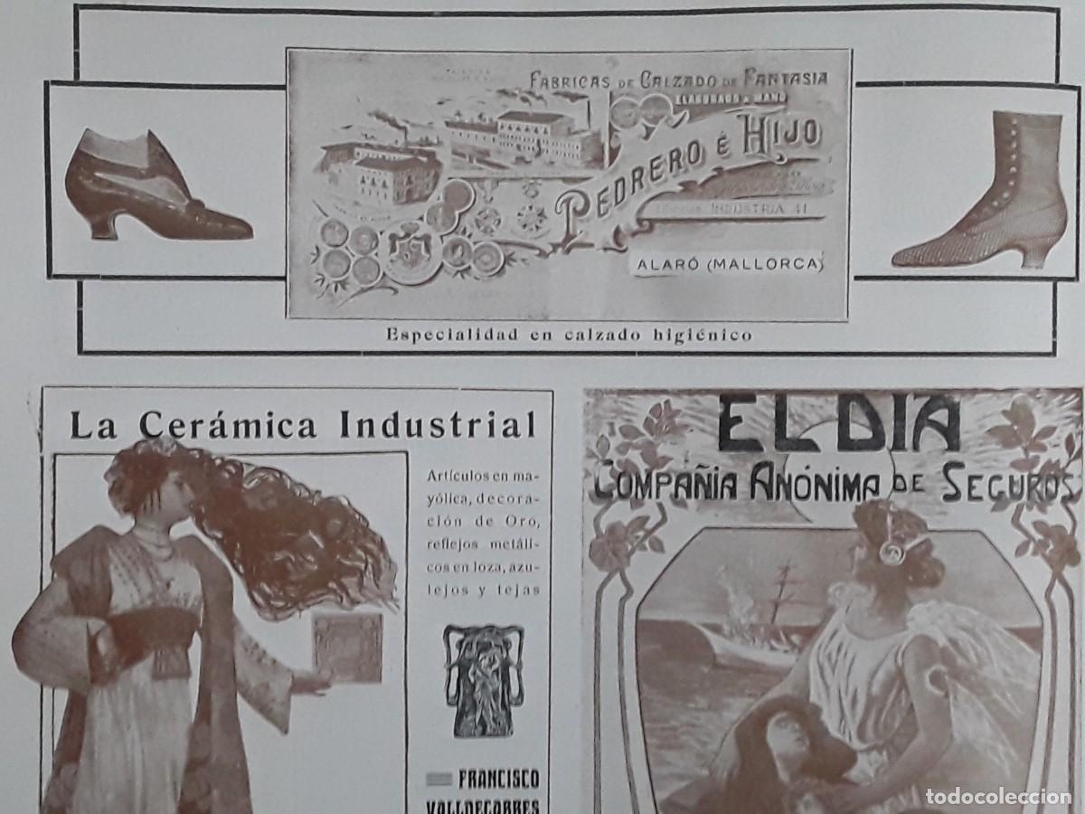 Colecionismo de cartazes: FABRICA DE CALZADOS DE FANTASIA PEDRERO E HIJO ALARO MALLORCA .HOJA PUBLICIDAD A&Ntilde;O 1907