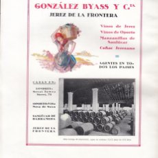 Coleccionismo de carteles: GONZÁLEZ BYAS Y C 1916 COMERCIO INTERNACIONAL DORSO LA PASIEGA SANTANDER AA014 / AA014.1. Lote 400454159