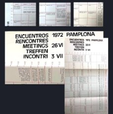 Coleccionismo de carteles: CARTEL PROGRAMA DE LOS ENCUENTROS DE PAMPLONA. 1972 (JOHN CAGE, ZAJ, E. CRÓNICA, LUIS D PABLO, KOSU. Lote 402025389