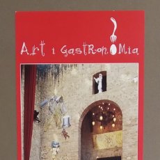 Coleccionismo de carteles: ART I GASTRONOMIA. MINI CARTEL DE LA EXPOSICIÓN. DALÍ 2004. FUNDACIÓ GALA – SALVADOR DALÍ. Lote 402377929