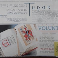 Coleccionismo de carteles: GRAFICAS VOLUNTAS MADRID / DIVISAS Y DISTINTIVOS DE MARINERIA MANIOBRA HOJA REVISTA AÑO 1941. Lote 403415039