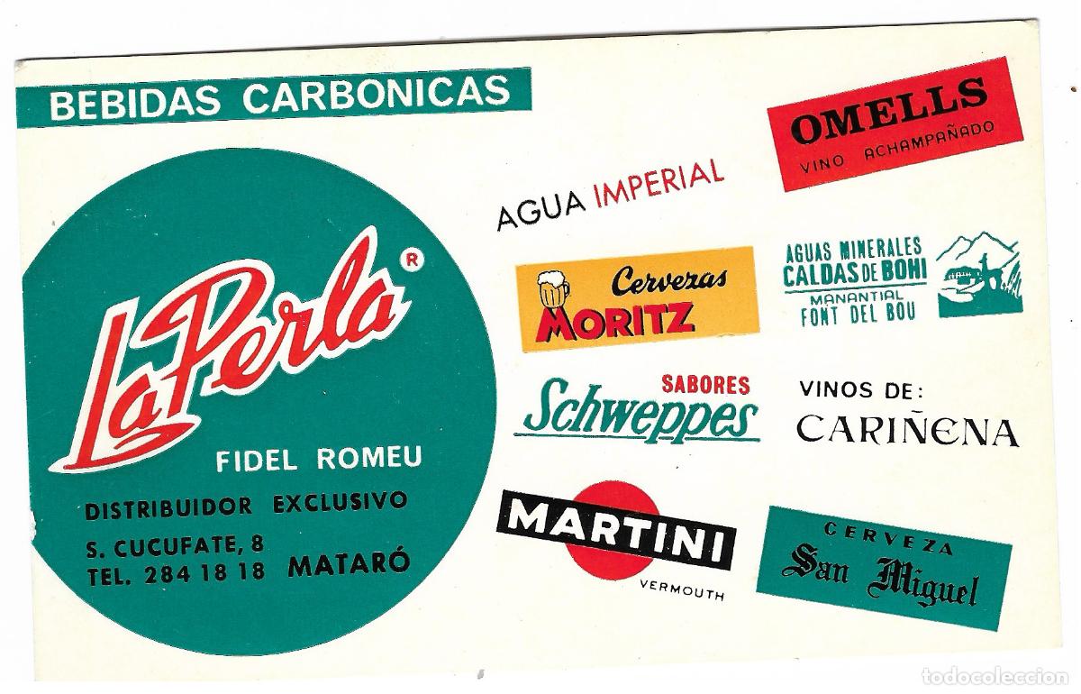Coleccionismo de carteles: FIDEL ROMEU **LA PERLA** TARJETA DE VISITA