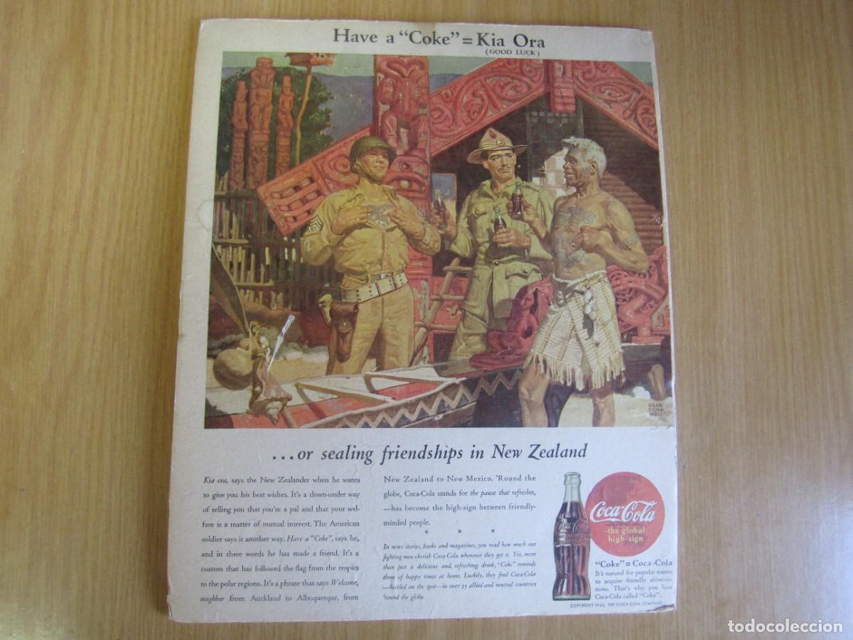 Coleccionismo de carteles: Vintage Impresi&oacute;n Publicitaria de Coca-Cola 1944 - Have a &rdquo;Coke&rdquo; = Kia Ora