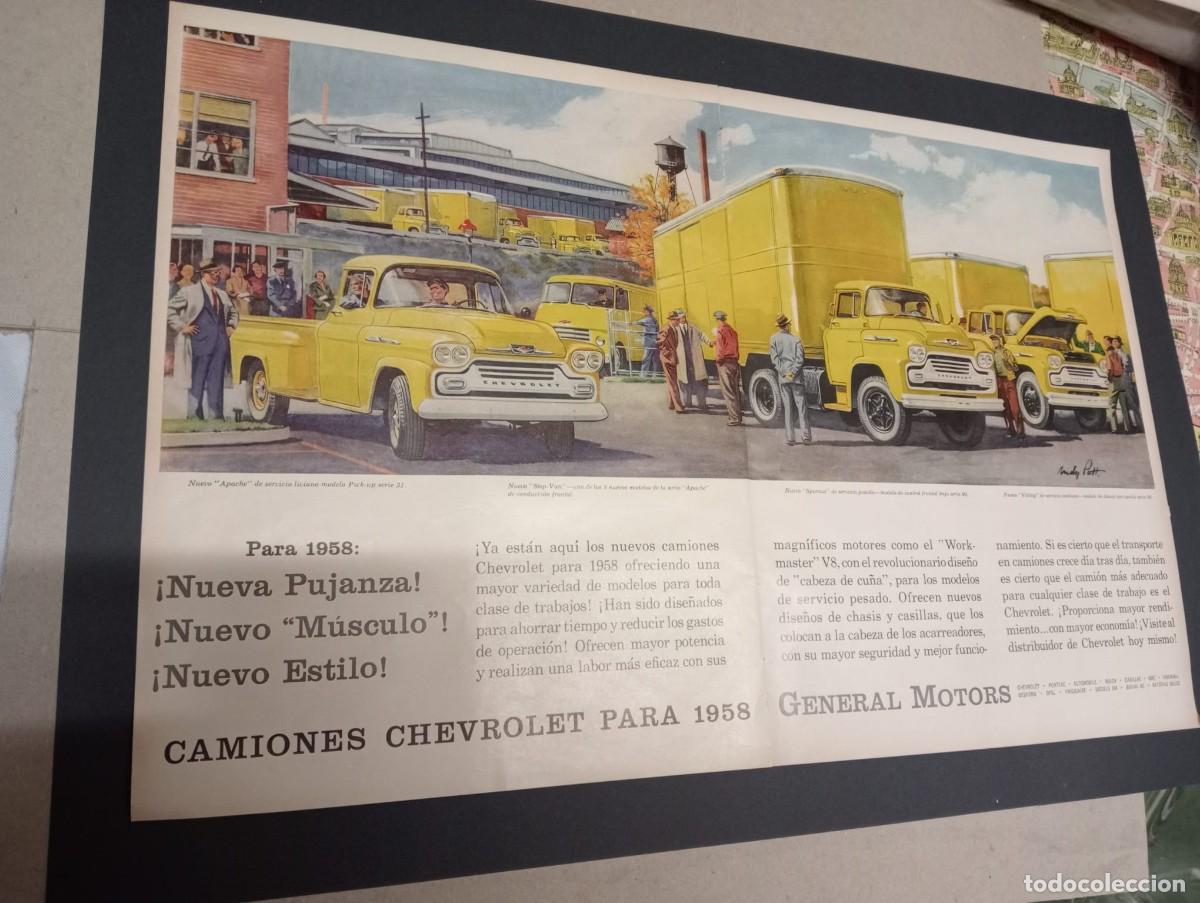 Coleccionismo de carteles: CAMIONES CHEVROLET - GENERAL MOTOS - PUBLICIDAD - REVISTA LIFE EN ESPA&Ntilde;OL 1958