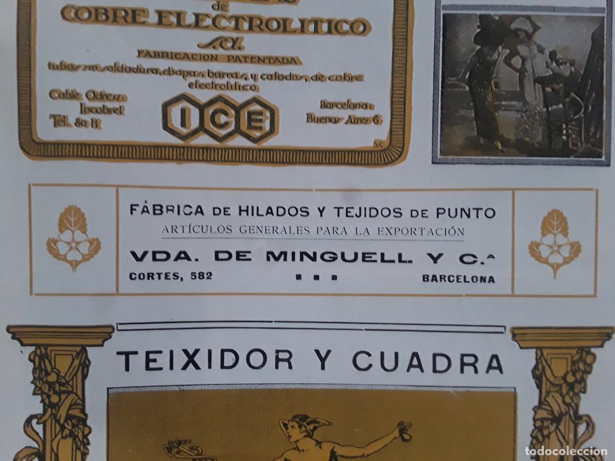 Collezionismo di affissi: FABRICA DE HILADOS Y TEJIDOS DE PUNTO VIUDA DE MINGUELL Y C&ordf; BARCELONA HOJA A&Ntilde;O 1920