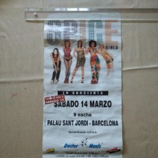 Coleccionismo de carteles: ANTIGUO CARTEL SPICE GIRLS EN BARCELONA, 14 MARZO DE 1998