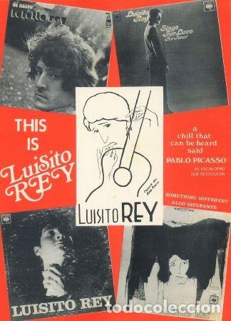 Coleccionismo de carteles: CARTEL PUBLICITARIO DE LUISITO REY, PADRE DE LUIS MIGUEL. A&Ntilde;OS 60 - 70. CARTELPLUB-01 ,4