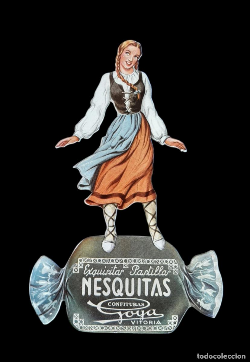 Coleccionismo de carteles: (PUB-230514)CONFITURAS GOYA - VITORIA - EXQUISITAS PASTILLAS NESQUITAS - A&ntilde;os 50