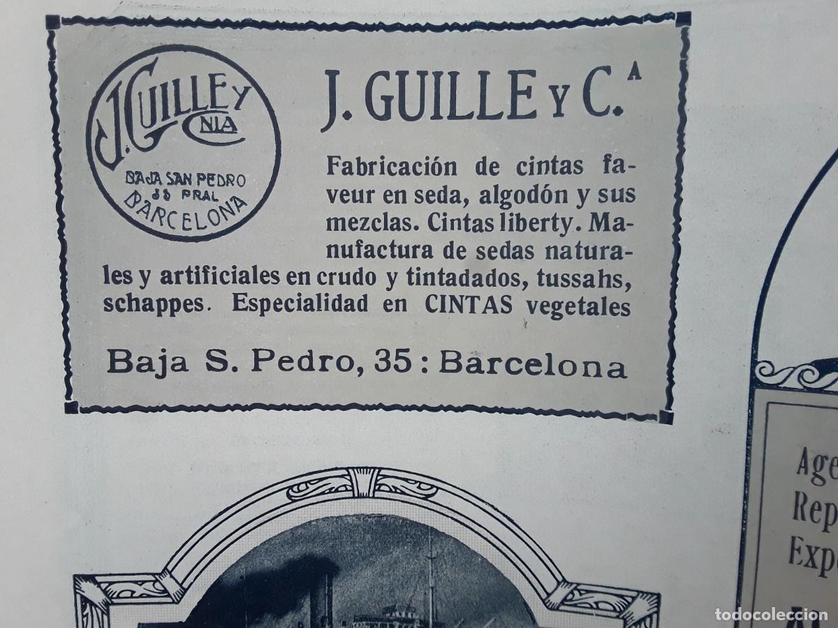 Coleccionismo de carteles: FABRICA CINTAS FAVEUR EN SEDA ALGODON CINTAS LIBERTY J.GUILLE BARCELONA HOJA REVISTA A&Ntilde;O 1920