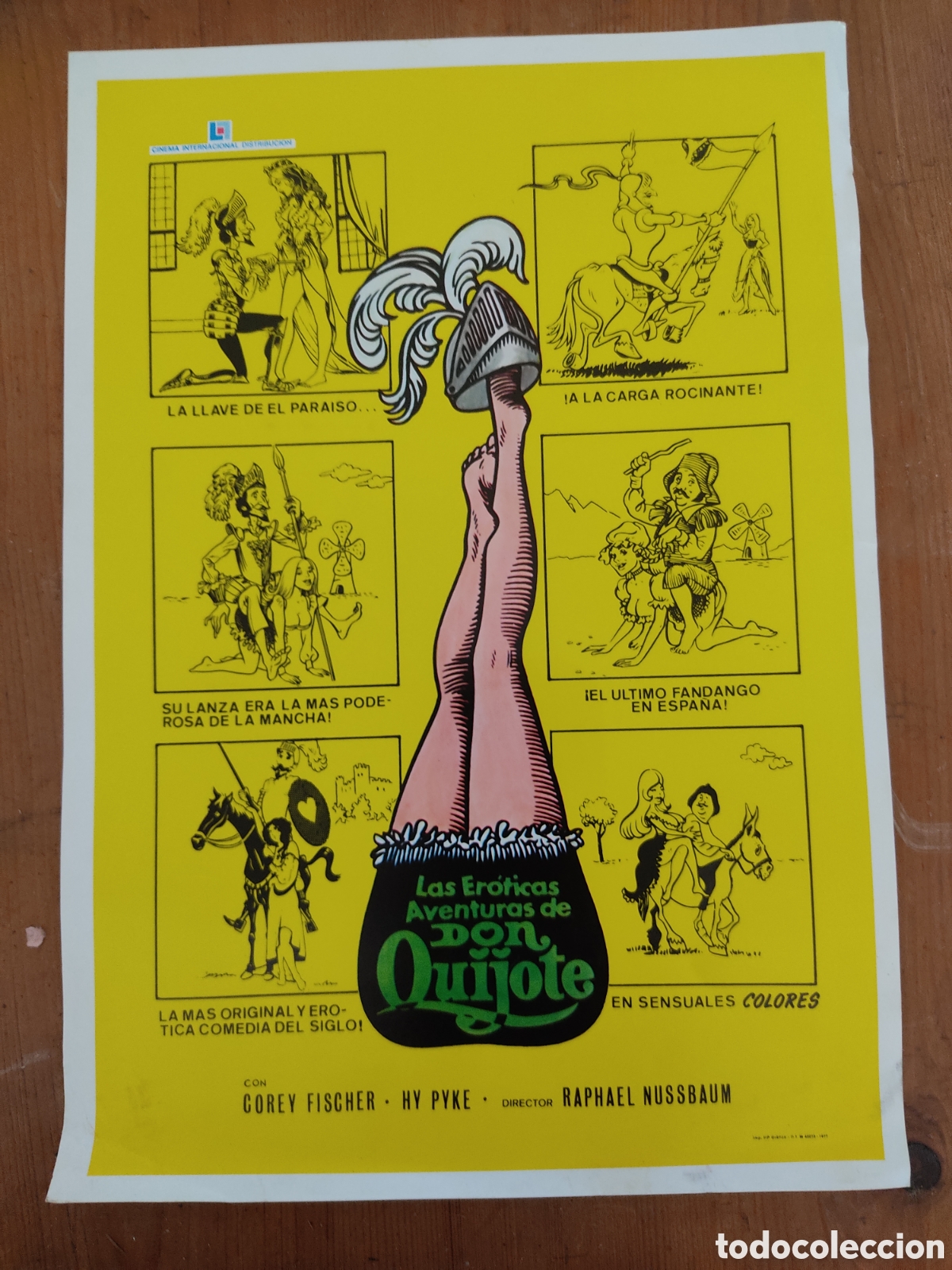 Coleccionismo de carteles: las eroticas aventuras de don quijote poster